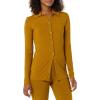 imageAmazon Essentials Womens Wide Rib Long Sleeve Buttonup Collared Cardigan Pants Sold SeparatelyBrown