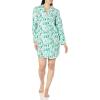 imageAmazon Essentials Womens Woven Flannel Notch Collar Nightgown Available in Plus SizeEcru Festive Tree