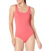 imageAmazon Essentials womens Womens Onepiece Coverage Swimsuit Available in Plus SizeSalmon Pink