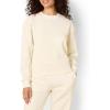 imageAmazon Essentials x Sofia Grainge Womens Boxy Drop Shoulder Crewneck SweatshirtIvory