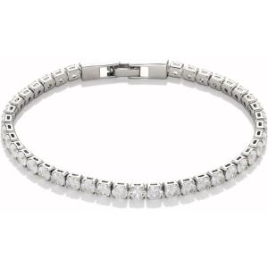 imageAmazon Essentials Cubic Zirconia Tennis Bracelet for Women 75Silver