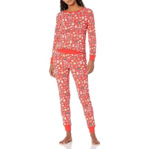 imageAmazon Essentials Disney  Marvel  Star Wars Womens SnugFit Cotton Pajama Sleepwear Sets  Discontinued ColorsStar Wars Holiday  Womens Snugfit
