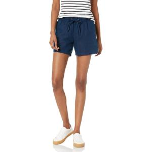 imageAmazon Essentials Womens 5quot Inseam Drawstring Linen Blend Shorts Available in Plus SizeDark Blue