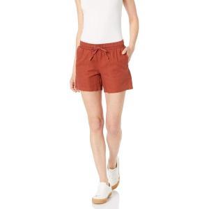 imageAmazon Essentials Womens 5quot Inseam Drawstring Linen Blend Shorts Available in Plus SizeTerracotta