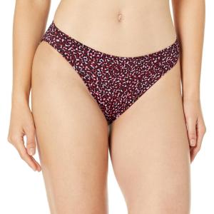 imageAmazon Essentials Womens Classic Bikini Swimsuit BottomBrick Red Leopard