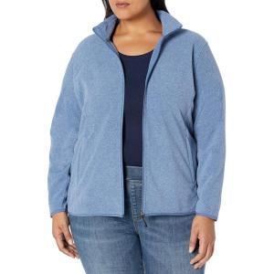 imageAmazon Essentials Womens ClassicFit FullZip Polar Soft Fleece Jacket Available in Plus SizeBlue Heather