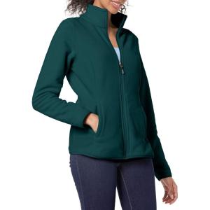 imageAmazon Essentials Womens ClassicFit FullZip Polar Soft Fleece Jacket Available in Plus SizeDark Green Heather