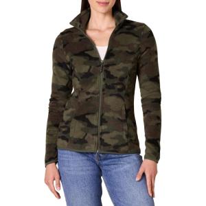 imageAmazon Essentials Womens ClassicFit FullZip Polar Soft Fleece Jacket Available in Plus SizeGreen Camo