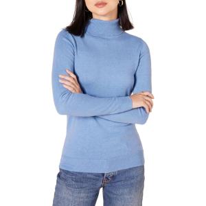 imageAmazon Essentials Womens ClassicFit Lightweight LongSleeve Turtleneck Sweater Available in Plus SizeCornflower Blue