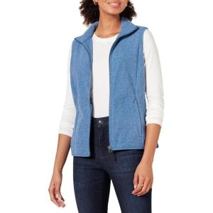 imageAmazon Essentials Womens ClassicFit Sleeveless Polar Soft Fleece Vest Available in Plus SizeBlue Heather