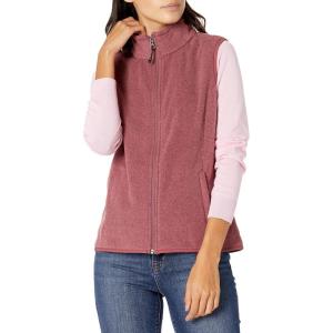 imageAmazon Essentials Womens ClassicFit Sleeveless Polar Soft Fleece Vest Available in Plus SizeBurgundy Heather