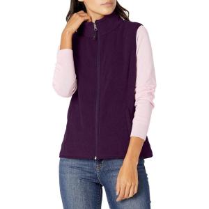 imageAmazon Essentials Womens ClassicFit Sleeveless Polar Soft Fleece Vest Available in Plus SizeDark Purple