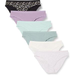 imageAmazon Essentials Womens Cotton Bikini Brief Underwear Available in Plus Size MultipacksDitsy FloralDotsMulticolor