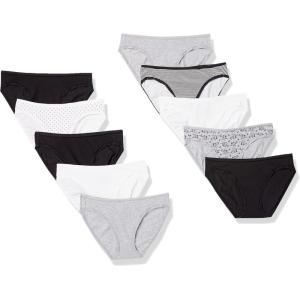 imageAmazon Essentials Womens Cotton Bikini Brief Underwear Available in Plus Size MultipacksDotsFloralMulticolorStripe