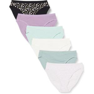 imageAmazon Essentials Womens Cotton High Leg Brief Underwear Available in Plus Size Breathable MultipacksDitsy FloralDotsMulticolor