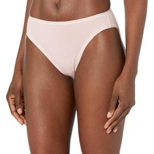 imageAmazon Essentials Womens Cotton High Leg Brief Underwear Available in Plus Size Breathable MultipacksPretty Color Pops