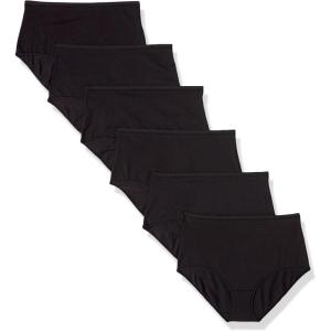 imageAmazon Essentials Womens Cotton High Waisted Underwear Pack of 6Black