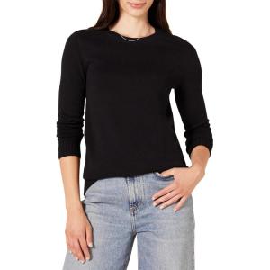 imageAmazon Essentials Womens Crewneck Sweater 100 Cotton Plus Size AvailableBlack