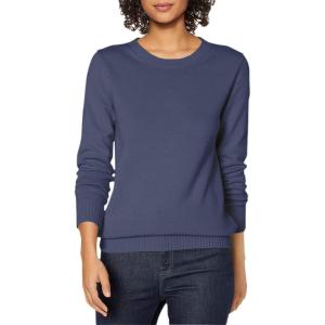 imageAmazon Essentials Womens Crewneck Sweater 100 Cotton Plus Size AvailableNavy