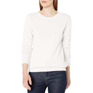 imageAmazon Essentials Womens Crewneck Sweater 100 Cotton Plus Size AvailableWhite