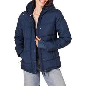 imageAmazon Essentials Womens Heavyweight Quilted LongSleeve Hooded Puffer Coat Available in Plus SizeNavy