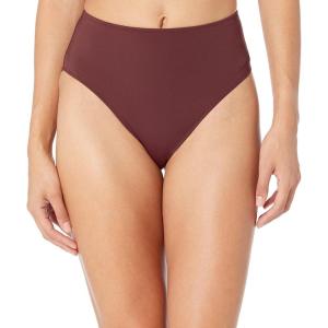 imageAmazon Essentials Womens High Waist High Leg Bikini BottomDeep Brown
