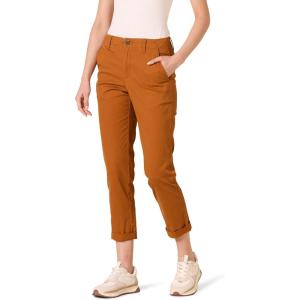 imageAmazon Essentials Womens HighRise RegularFit AnkleLength TaperedLeg Khaki PantCaramel