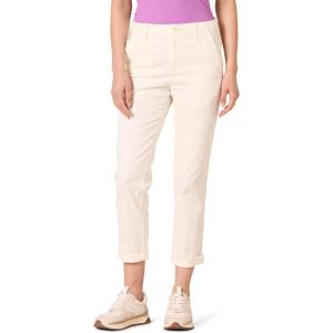 imageAmazon Essentials Womens HighRise RegularFit AnkleLength TaperedLeg Khaki PantEggshell White