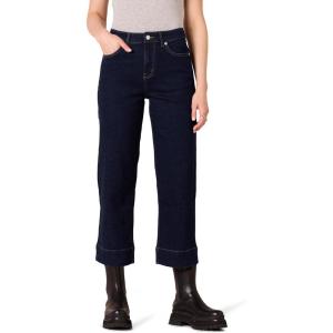 imageAmazon Essentials Womens HighRise RegularFit AnkleLength WideLeg JeanRinse Wash