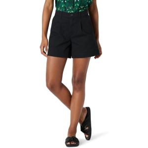 imageAmazon Essentials Womens HighRise RelaxedFit Aline Elastic Back ShortBlack