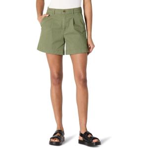 imageAmazon Essentials Womens HighRise RelaxedFit Aline Elastic Back ShortDark Olive