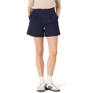 imageAmazon Essentials Womens HighRise RelaxedFit Aline Elastic Back ShortNavy