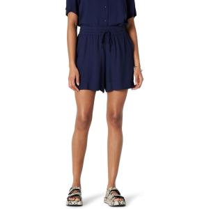 imageAmazon Essentials Womens HighRise RelaxedFit Fluid Twill PullOn Short Shirt Sold SeparatelyNavy