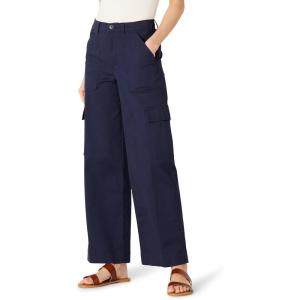 imageAmazon Essentials Womens HighRise RelaxedFit FullLength Wide Leg Cargo Khaki PantNavy
