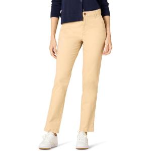 imageAmazon Essentials Womens HighRise SlimFit FullLength StraightLeg Khaki PantTan