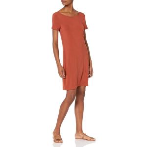imageAmazon Essentials Womens Jersey RegularFit BalletBack tShirt Dress Previously Daily RitualTerracotta