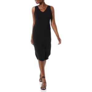 imageAmazon Essentials Womens Jersey RegularFit Sleeveless vNeck Midi Dress Previously Daily RitualBlack