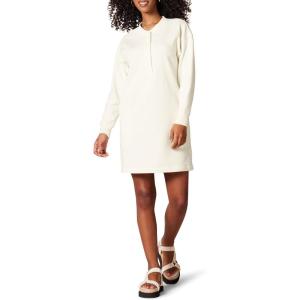 imageAmazon Essentials Womens Knit Henley Sweatshirt Dress Available in Plus SizeEggshell White