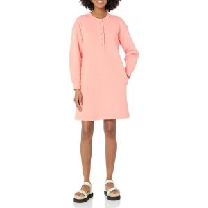 imageAmazon Essentials Womens Knit Henley Sweatshirt Dress Available in Plus SizePeach