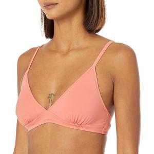 imageAmazon Essentials Womens LightSupport Classic Bikini Swimsuit TopCoral Pink