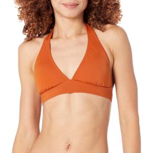 imageAmazon Essentials Womens LightSupport Tie Halter Bikini Swimsuit Top Available in Plus SizeTerracotta