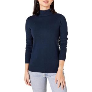 imageAmazon Essentials Womens Lightweight Mockneck Sweater Available in Plus SizeNavy