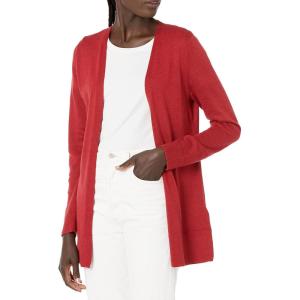 imageAmazon Essentials Womens Lightweight OpenFront Cardigan Sweater Available in Plus SizeDark Red