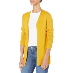 imageAmazon Essentials Womens Lightweight OpenFront Cardigan Sweater Available in Plus SizeGold