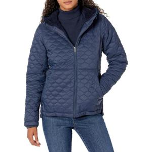 imageAmazon Essentials Womens Lightweight Quilted FullZip WaterResistant SherpaLined Hooded Puffer JacketNavy