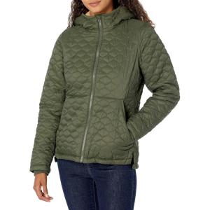 imageAmazon Essentials Womens Lightweight Quilted FullZip WaterResistant SherpaLined Hooded Puffer JacketOlive