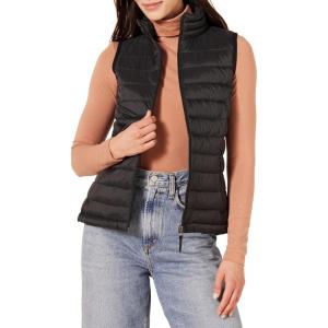 imageAmazon Essentials Womens Lightweight WaterResistant Packable Puffer VestBlack