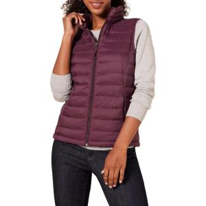imageAmazon Essentials Womens Lightweight WaterResistant Packable Puffer VestBurgundy