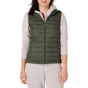 imageAmazon Essentials Womens Lightweight WaterResistant Packable Puffer VestOlive