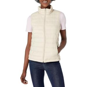 imageAmazon Essentials Womens Lightweight WaterResistant Packable Puffer VestStone